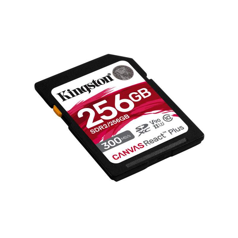 MEMORIA FLASH SD KINGSTON SDXC CANVAS REACT PLUS 256GB 300R/260W UHS-II U3 V90 (SDR/256GB) image 4