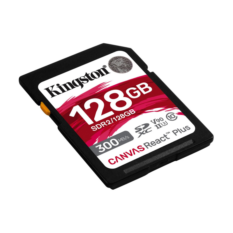 MEMORIA FLASH SD KINGSTON SDXC CANVAS REACT PLUS 128GB 300R/260W UHS-II U3 V90 (SDR/128GB) image 3