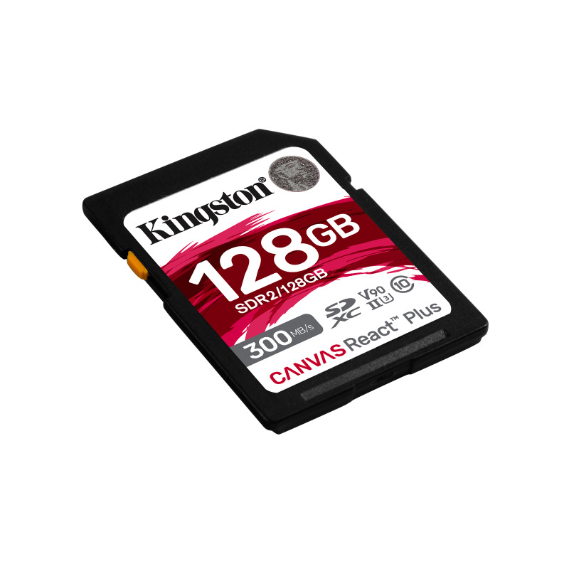 MEMORIA FLASH SD KINGSTON SDXC CANVAS REACT PLUS 128GB 300R/260W UHS-II U3 V90 (SDR/128GB) image 4