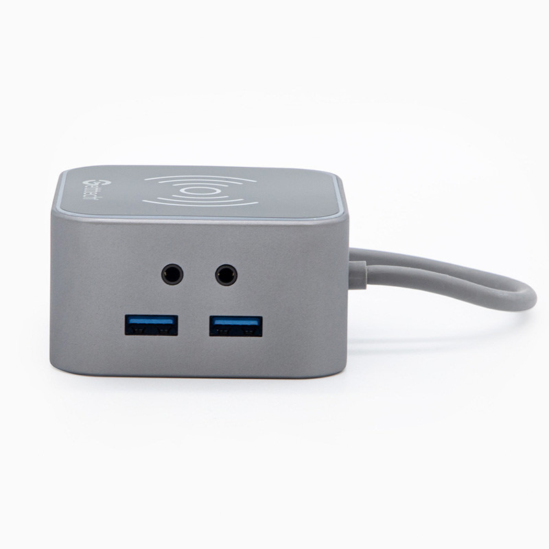 Getttech GHW-69401 nodo concentrador USB 3.2 Gen 1 (3.1 Gen 1) Type-C Negro, Plata image 2