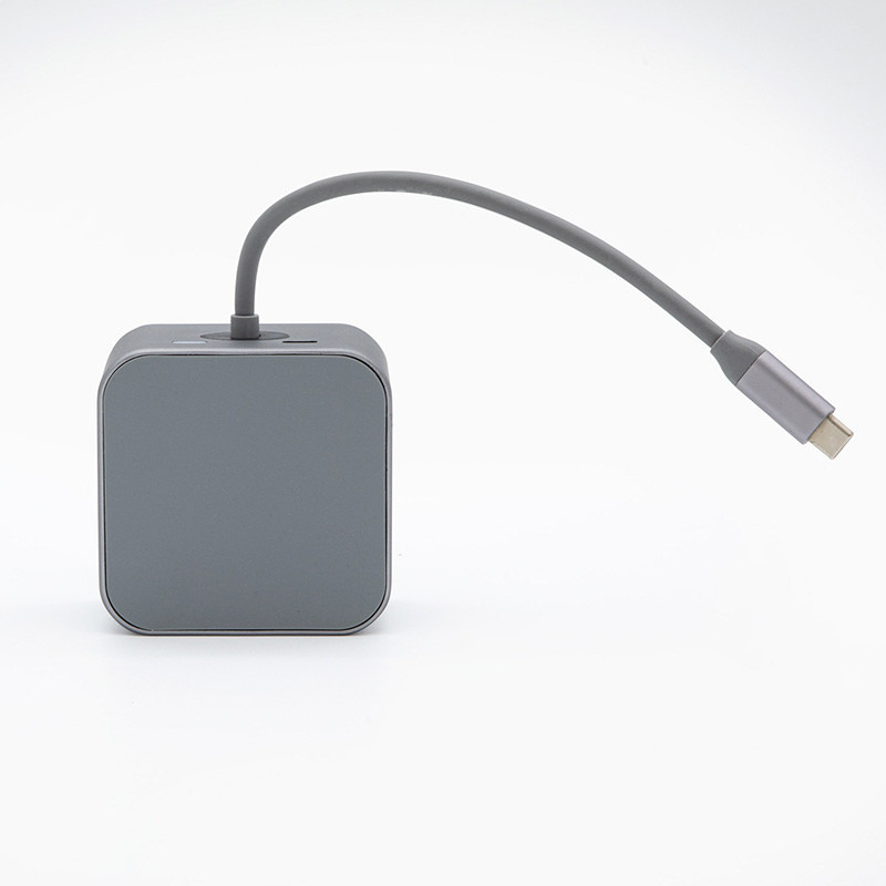 Getttech GHW-69401 nodo concentrador USB 3.2 Gen 1 (3.1 Gen 1) Type-C Negro, Plata image 5