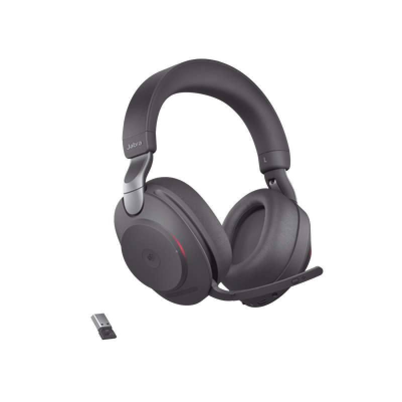 Jabra Evolve2 85 Auricular stereo versión MS con cancelación de ruido activa dongle USBA indicador de ocupado Busylight28599999999