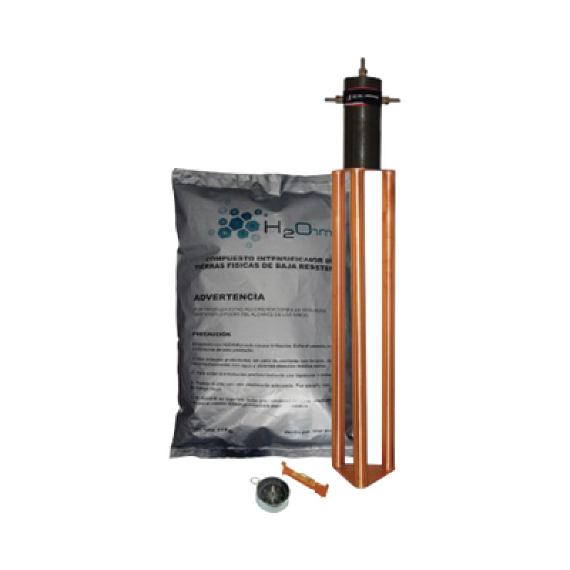 Electrodo para corriente máxima de 25 Amp con Filtro y Compuesto H2Ohm