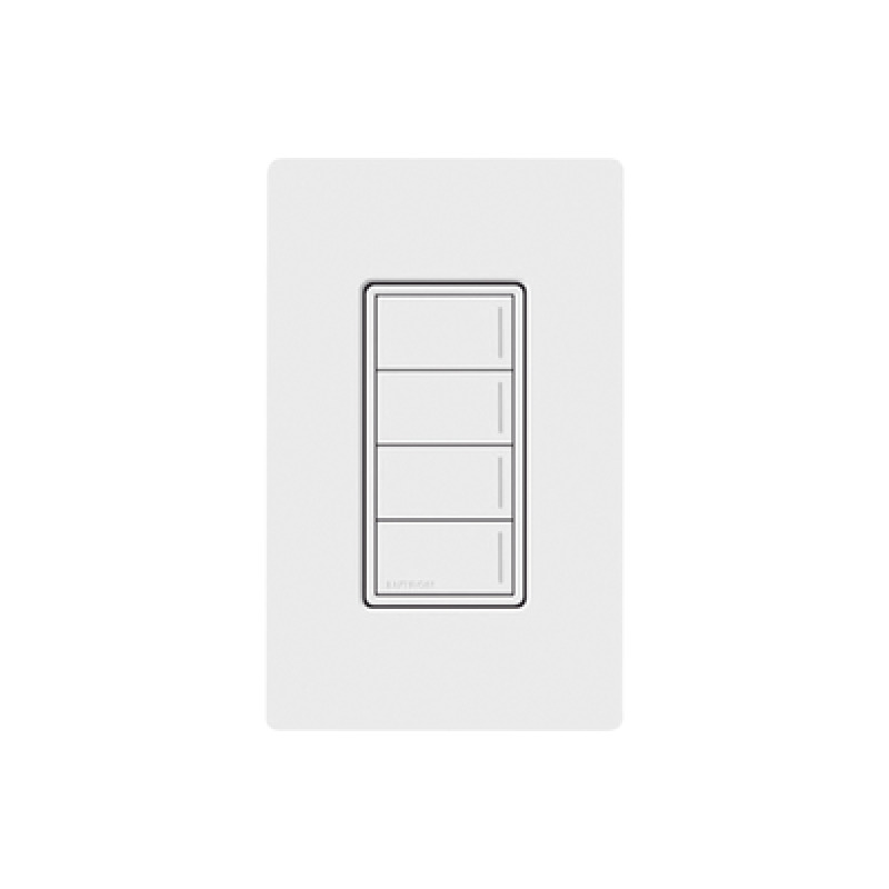 RadioRa3 Botonera Sunnata Negro 4 escenas para Radio RA3 programe escenas diferentes en cada botón