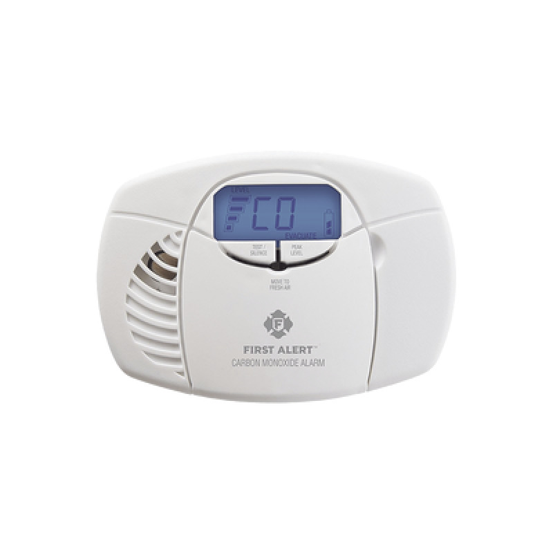 Alarma de monóxido de carbono CO operada por baterías con display digital