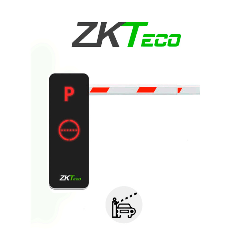 ZKTECO BGM1060L - Barrera Vehicular / Brazo Recto Telescópico Dirección Ajustable / 6 Metros / Gabinete con Luz LED / Indicador de Estado / 5 segundos de apertura / Incluye modulo Wi-Fi para conectarse con la App ZK Barrier