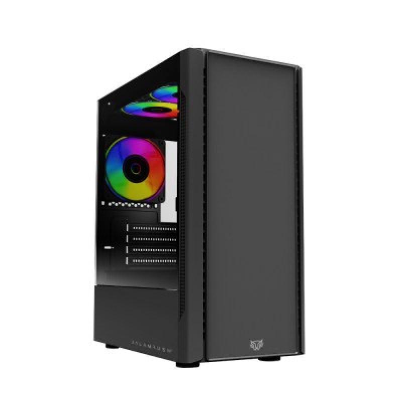 GABINETE GAMER BALAM RUSH NYX GI730 / MINI TORRE / MICRO ATX - MINI ITX / 3 VENTILADORES RGB INCLUIDOS / BAHIA PARA HDD - SSD / PANEL LATERAL DE CRISTAL TEMPLADO / NEGRO / BR-936095