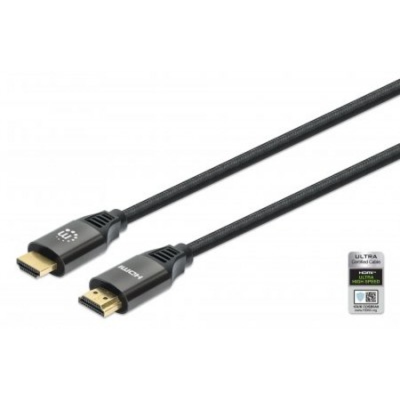 CABLE HDMI /MANHATTAN / 355933 /2.1 PREMIUM M-M 1.0M, 8K@60HZ,CHAPA DE ORO image 2
