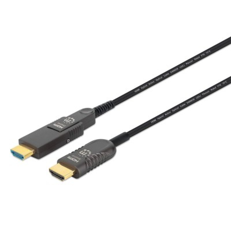 CABLE HDMI FIBRA OPTICA /MANHATTAN/355698/M-M  4K@60HZ 50.0M CONECTOR HDMI DESMONTABLE