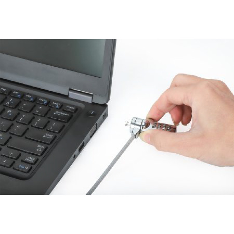 CANDADO LAPTOP /MANHATTAN/440448/COMBINACION 2.0M, 4 DIGITOS, PLATEADO image 6