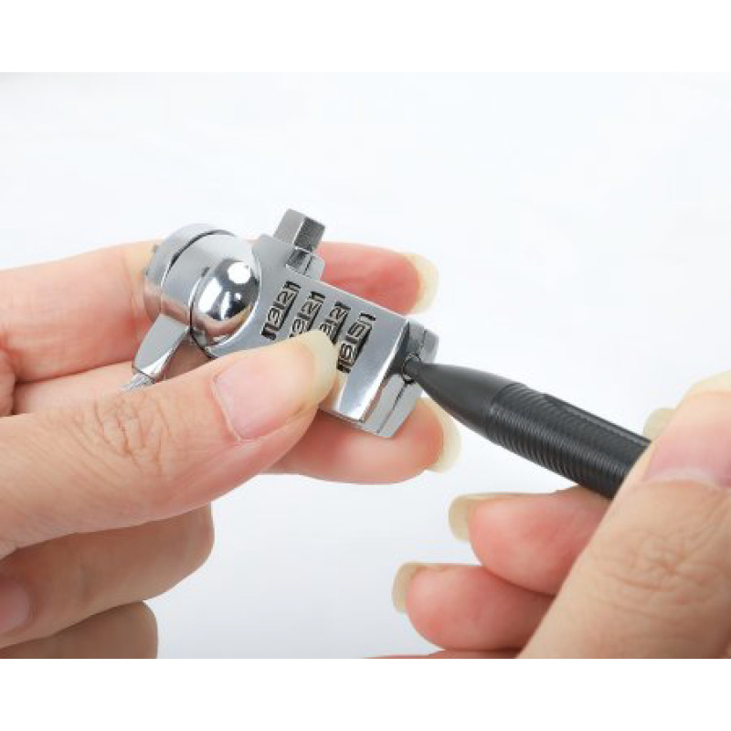 CANDADO LAPTOP /MANHATTAN/440448/COMBINACION 2.0M, 4 DIGITOS, PLATEADO image 8