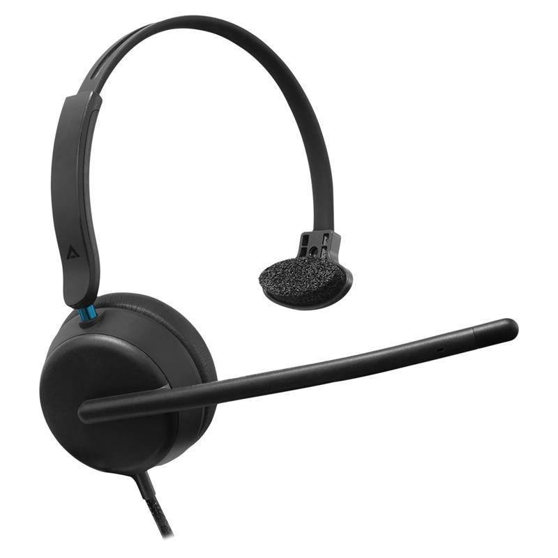 Audifonos Alamricos Acteck Active Pro HC545 Negro Plastico USB-A Macho 1.8mts 120g