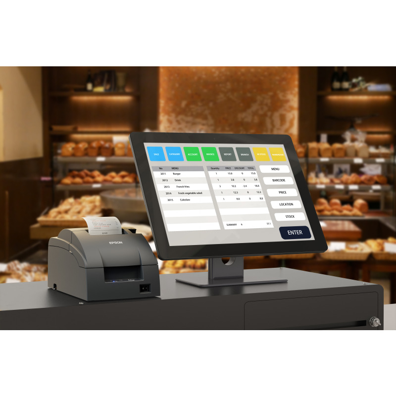 Miniprinter Epson TM-U2200IIB-042 Matriz de puntos Usb Cutter color Negra image 7