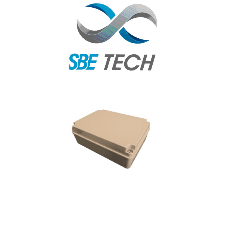 SBETECH SBE-OP20020013 Gabinete plástico con cubierta opaca / 200 mm alto / 200 mm ancho / 130 mm profundidad