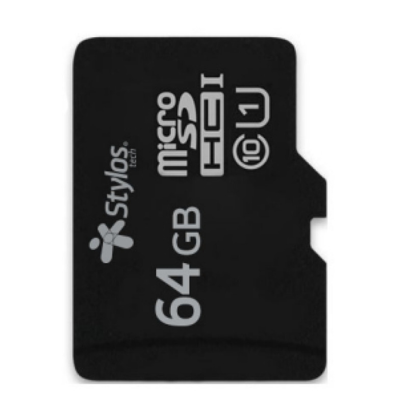 Memoria Stylos MicroSD 64GB UHS1 sin adaptador Negro