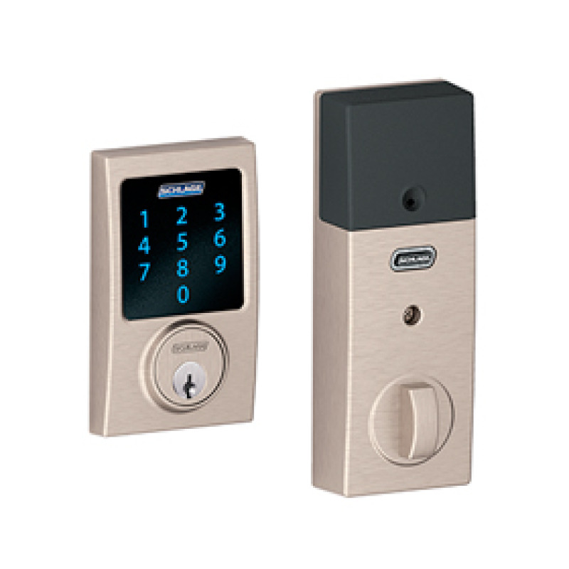 CERROJO ELECTRONICO CON PANTALLA TACTIL CENTURY NIQUEL SATINADO (SCHLAGE TOUCH) / BE469CEN19