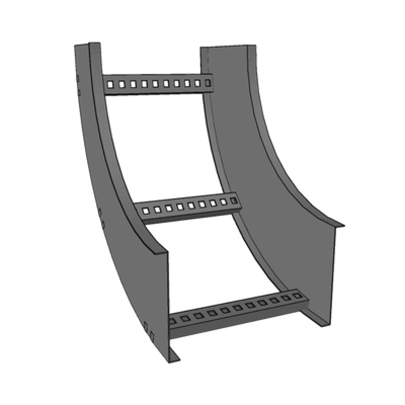 Curva Vertical Interior de Aluminio de 90 Perfil Z / Peralte 3 1/4 / Ancho 12 / Radio 8 / Incluye Tornillería CHVI90EZ314R8X12AK image 2