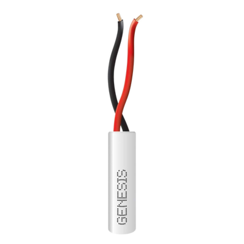 Bobina de 305 Metros de Cable / 2 x 22 AWG / Color Blanco / Uso Interior / Riser / Para Sistemas de Intrusión y Automatización