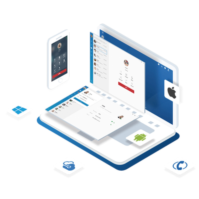 Conmutador en nube Yeastar 10 extensiones Enterprise anuales 10 llamadas simultáneas 500 min de grabación en nube