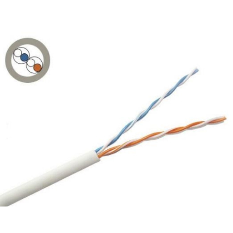 SAXXON OCAT3CCA - Bobina de Cable UTP Cat3/ 305 Metros/ CCA/ Color Gris/ Uso Interior/ 2 Pares/ Para Usos Multiples/ 