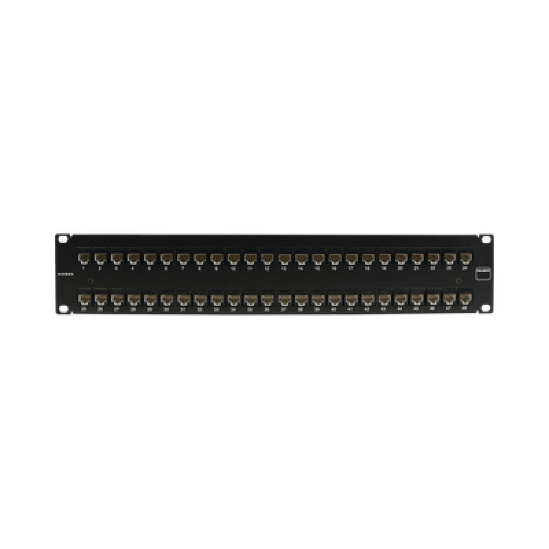 Patch Panel UltraMAX UTP Precargado con Jacks Cat6 48 Puertos Plano 2U