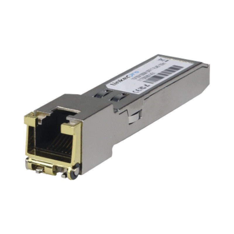 Transceptor Óptico SFP a RJ45 /10 Gbps / Conector RJ45 / 10GBASET / Distancia de hasta 30 m