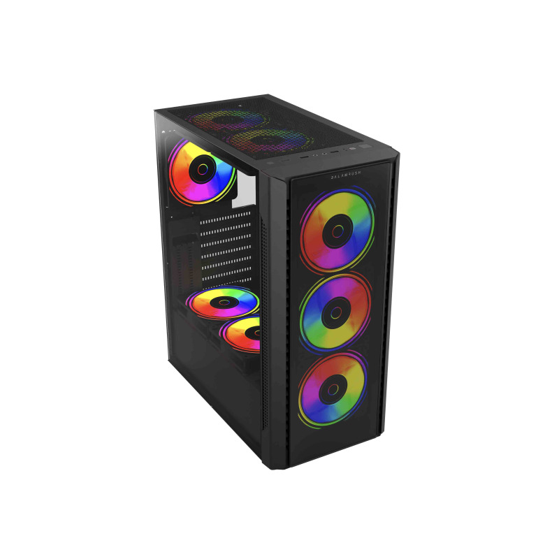 GABINETE GAMER BALAM RUSH DRAGONFLY CRYSTALGM745 / MEDIA TORRE / ATX, MICRO ATX, MINI ITX / VENTILADOR RGB / PANEL CRISTAL TEMPLADO, METAL / NEGRO / BR-935968 image 3