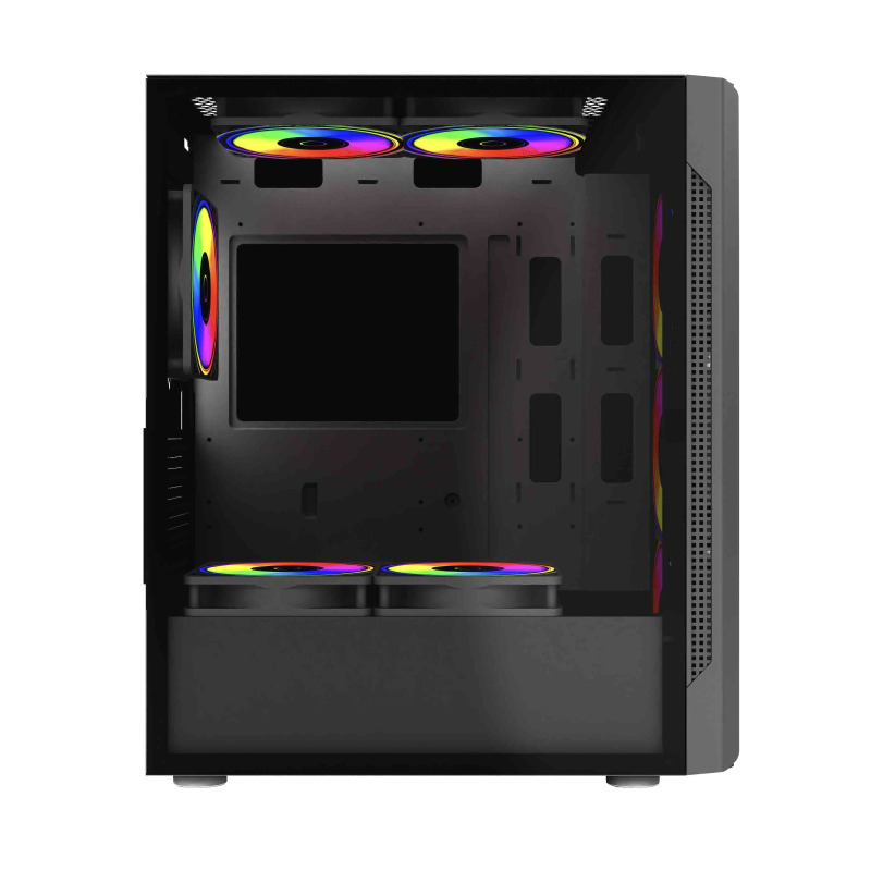 GABINETE GAMER BALAM RUSH DRAGONFLY CRYSTALGM745 / MEDIA TORRE / ATX, MICRO ATX, MINI ITX / VENTILADOR RGB / PANEL CRISTAL TEMPLADO, METAL / NEGRO / BR-935968 image 4