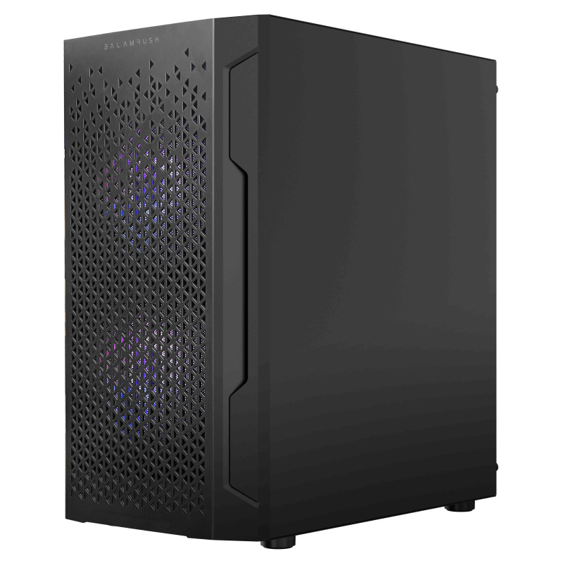 GABINETE GAMER BALAM RUSH ARTIC GI725 / MINI TORRE / MICRO ATX, MINI ITX / VENTILADOR RGB / PANEL CRISTAL TEMPLADO, METAL / NEGRO / BR-936118