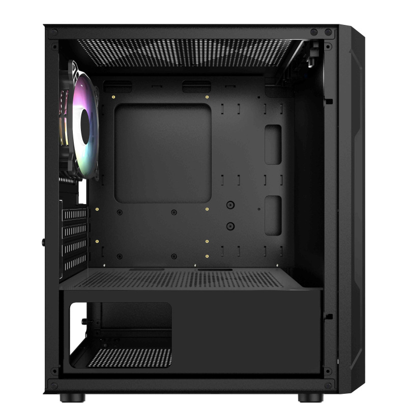 GABINETE GAMER BALAM RUSH ARTIC GI725 / MINI TORRE / MICRO ATX, MINI ITX / VENTILADOR RGB / PANEL CRISTAL TEMPLADO, METAL / NEGRO / BR-936118 image 4