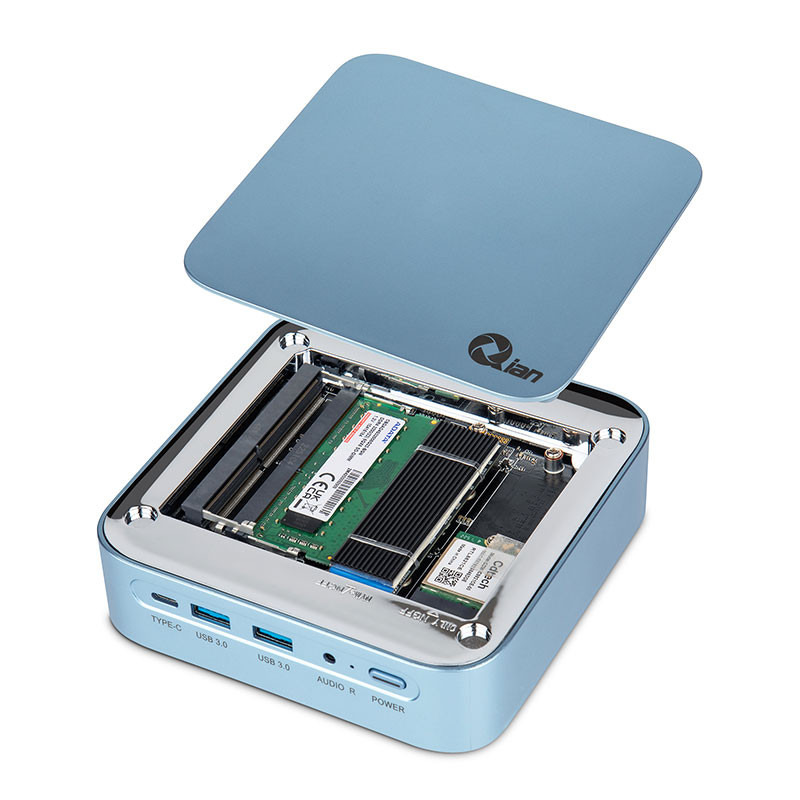 MINI PC QIAN (QII-11381) CORE I3-1115G4,8GB DDR4,128 NVME,USB 3.0,USB C,HDMI,DP,WIFI,BT,W11 PRUEBA image 4