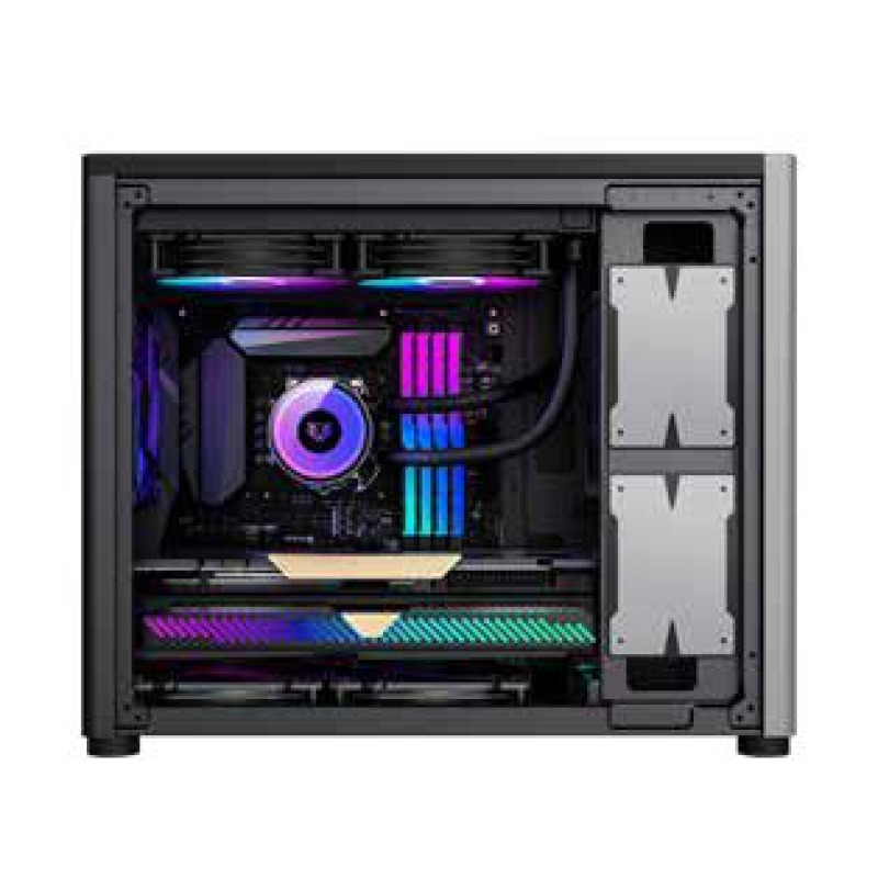 GABINETE GAMER BALAM RUSH ERIS SPECIAL GI985 / MINI TORRE / MICRO ATX - MINI-ITX / PANEL CRISTAL TEMPLADO REMOVIBLE / SOPORTE PARA ENFRIAMIENTO LIQUIDO /  BAHIA 4X SSD - 1X HDD / GRIS / BR-935371 image 2