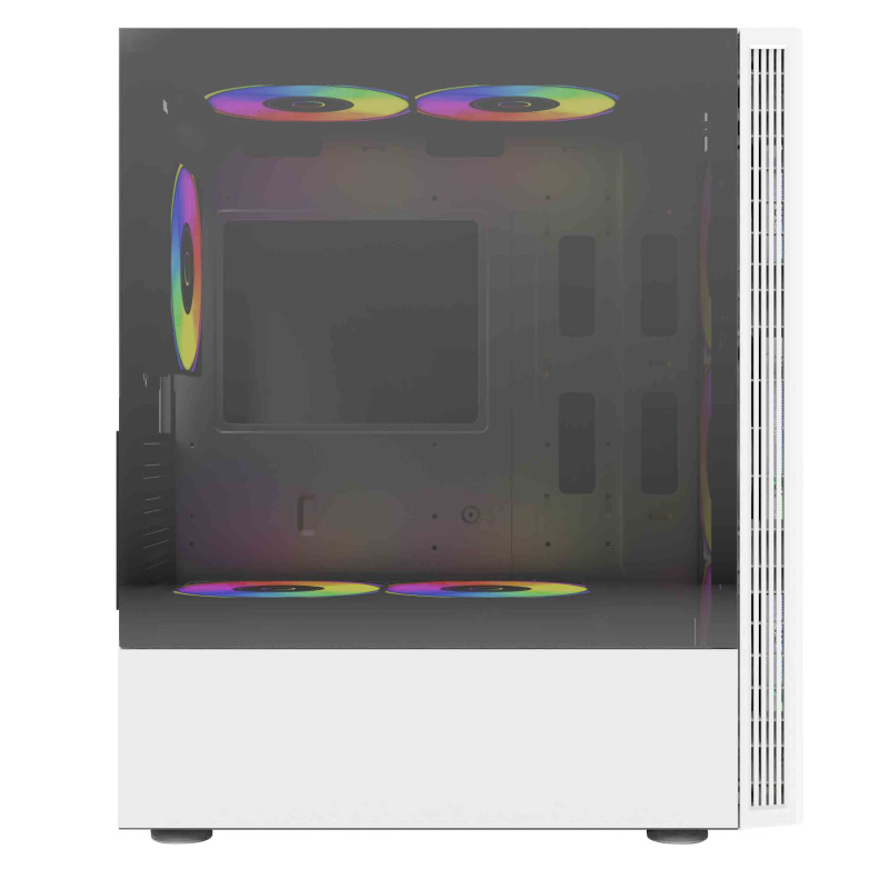 GABINETE BALAM RUSH DRAGONFLY MESH GM740 / MEDIA TORRE / ATX - MICRO ATX - MINI ITX / PANEL CRISTAL TEMPLADO/ ILUMUMINACION RGB / VENTILADOR RGB INCLUIDO / BLANCO / BR-935999 image 4