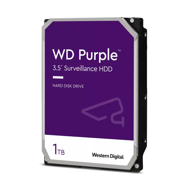 Disco Duro Purple de 1 TB / 5400 RPM / Optimizado para Soluciones de Videovigilancia / Uso 247 / 3 Años de Garantia