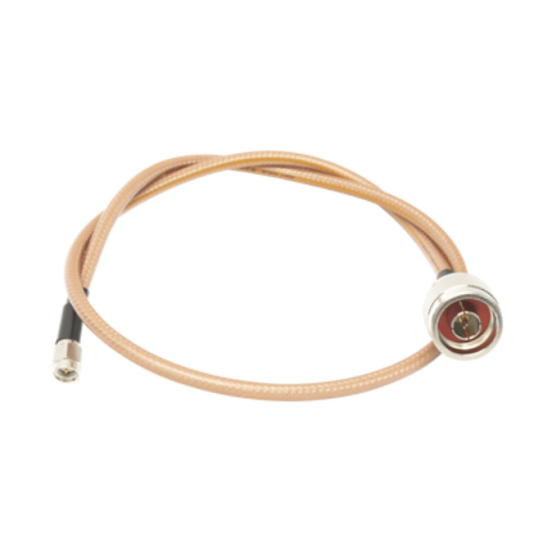 Jumper con Cable LP142 de 60 cm con Conectores N Macho a SMA Macho Hasta 8 GHz