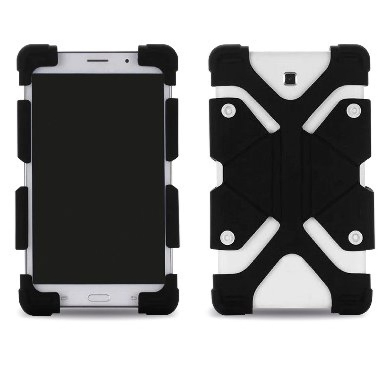 Funda protectora BRobotix universal de uso rudo para tabletas de 8-9 y 12 de silicon negro image 2