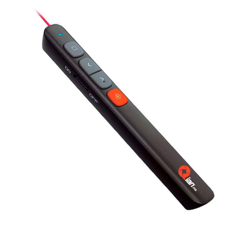 Qian QLP200 apuntador inalámbrico RF Negro