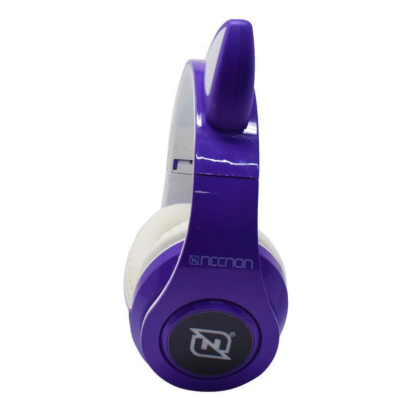 Necnon NBH-07 Auriculares Inalámbrico y alámbrico Diadema Llamadas/Música Bluetooth Púrpura, Blanco image 5