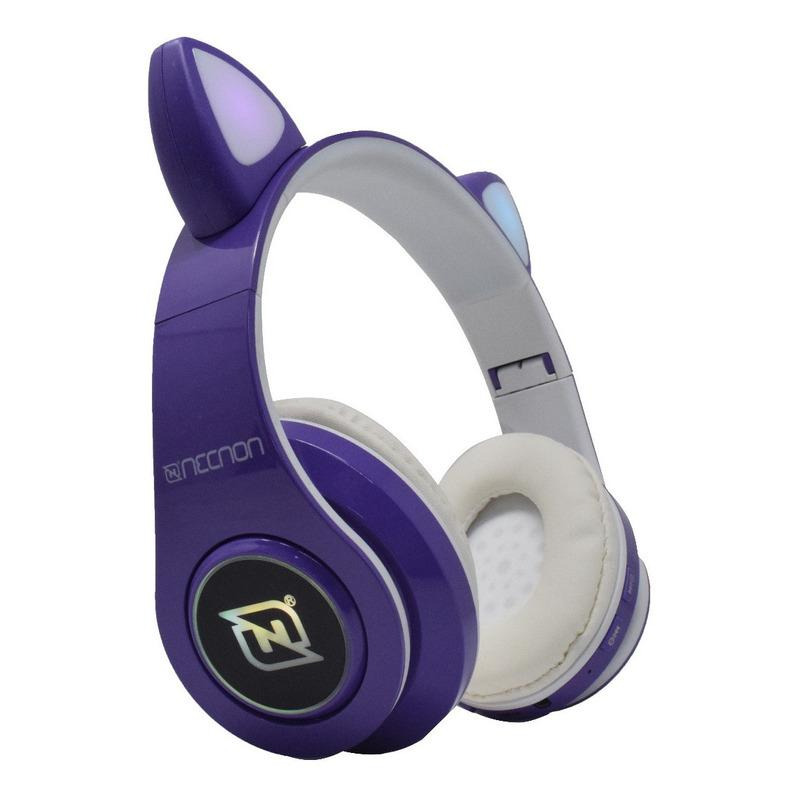 Necnon NBH-07 Auriculares Inalámbrico y alámbrico Diadema Llamadas/Música Bluetooth Púrpura, Blanco image 6