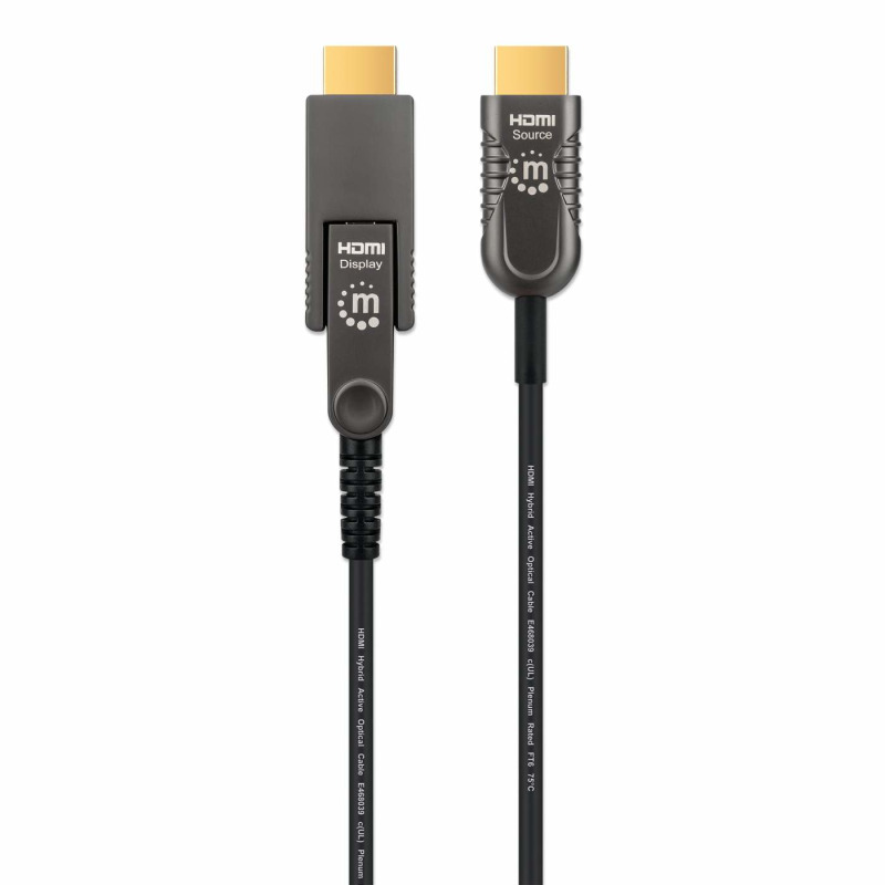 CABLE HDMI FIBRA OPTICA /MANHATTAN/355698/M-M  4K@60HZ 50.0M CONECTOR HDMI DESMONTABLE image 4