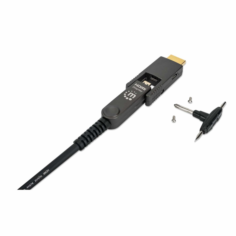 CABLE HDMI FIBRA OPTICA /MANHATTAN/355698/M-M  4K@60HZ 50.0M CONECTOR HDMI DESMONTABLE image 5
