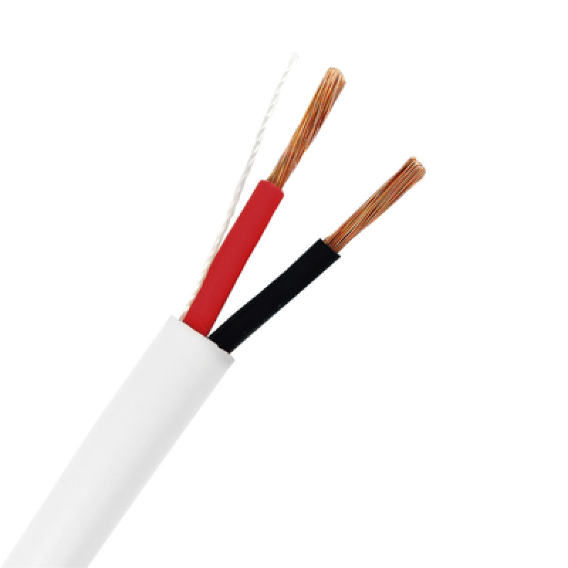 Bobina de 152 Metros / 16AWG 2 Conductores / Cable Profesional de ALTA FIDELIDAD 100 Cobre / Interior / Color Blanco / Libre de Oxígeno / Para Aplicaciones de Audio Control de Acceso y Automatización