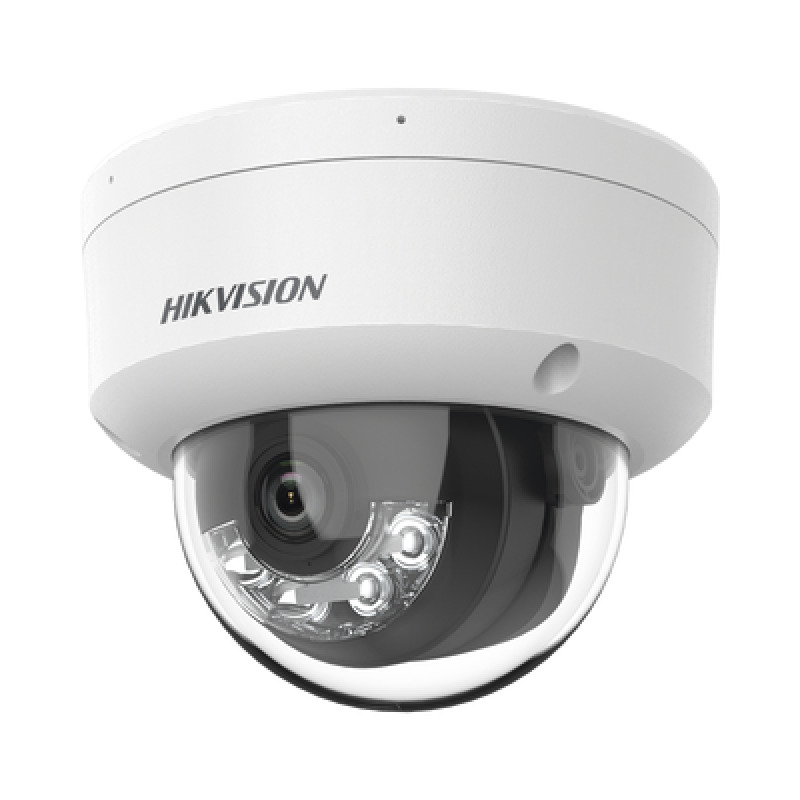 Dual Light Domo IP 8 Megapixel 4K / Lente 28 mm / 30 mts IR  30 mts Luz Blanca / Micrófono Integrado / IK08 / ACUSENSE Lite / Exterior IP67 / H265 / PoE / ONVIF