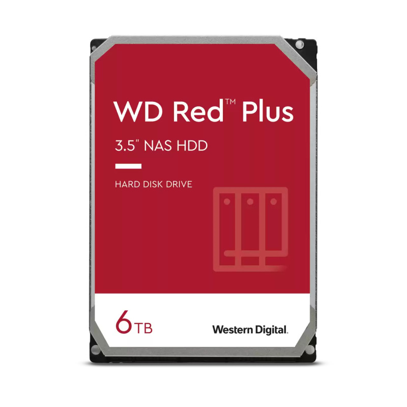 Disco Duro Red de 6TB / 5400 RPM / Optimizado para NAS / Uso 247 / 3 Años de Garantia