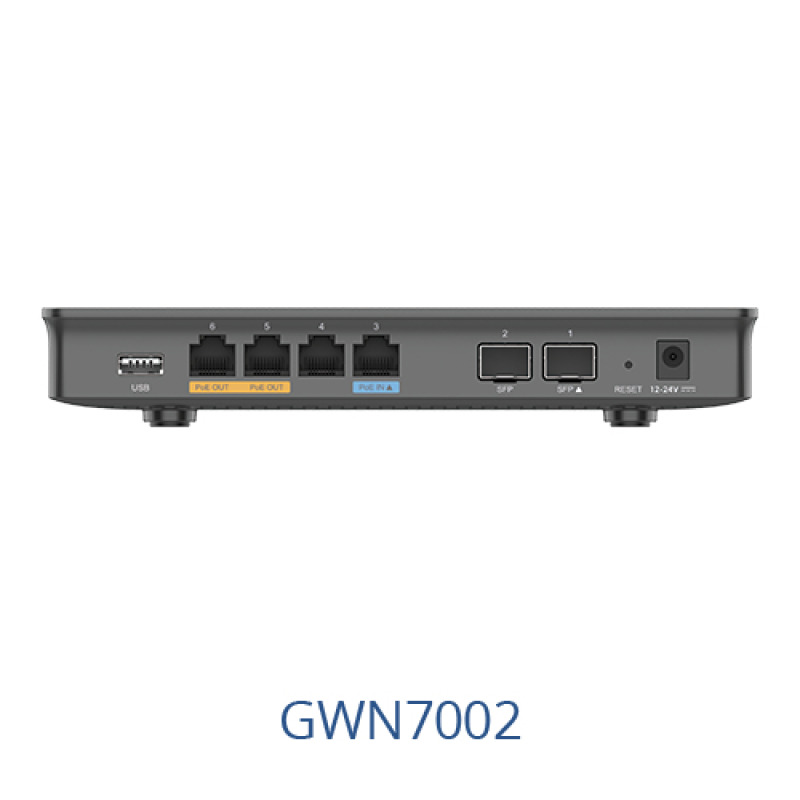 Router Gigabit VPN / Balanceador de cargas / 30000 sesiones NAT /  4 puertos 10/100/1000 Mbps  2 puertos SFP WAN/LAN / 1 puerto entrada PoEaf/at / 2 puertos salida PoE af/at / Compatible con GWN Cloud image 3