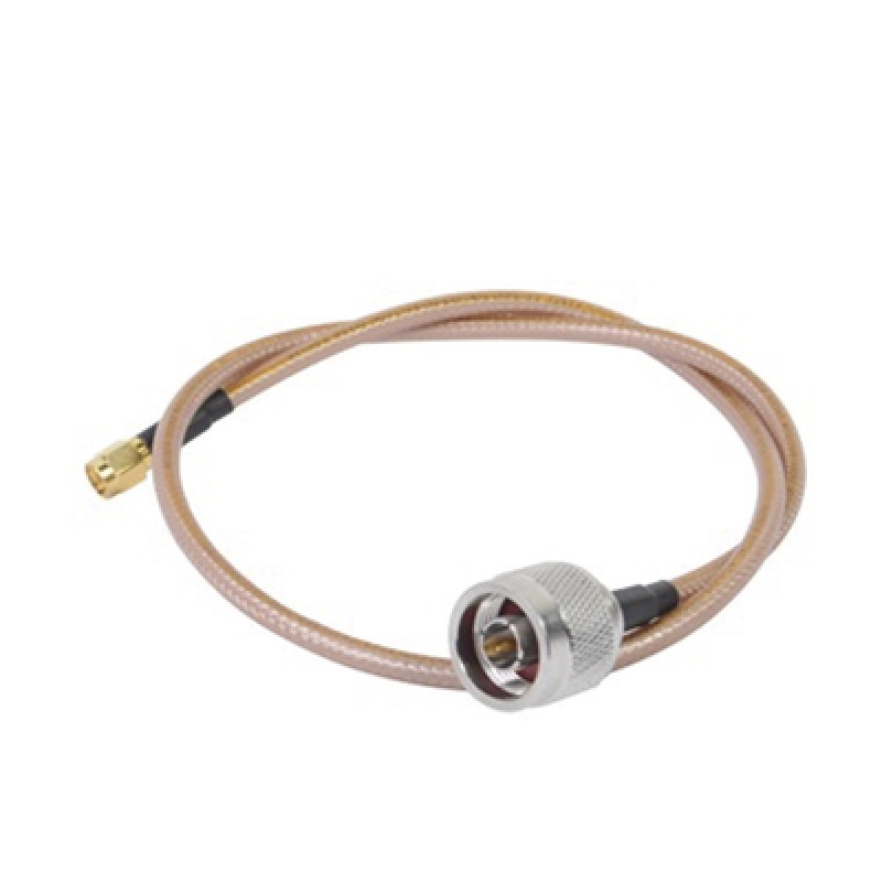 Jumper con Cable LP142 de 60 cm con Conectores N Macho a SMA Inverso Macho Hasta 8GHz