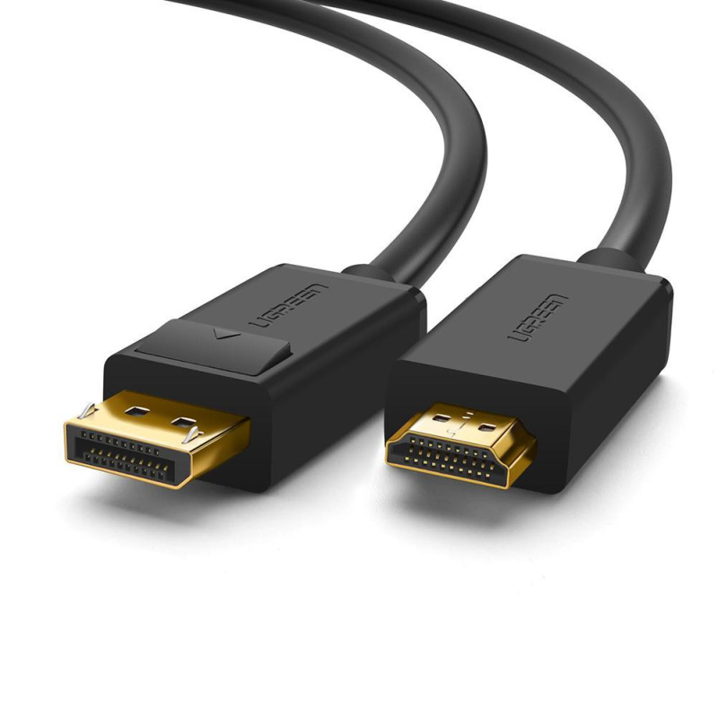 Cable DP Macho a HDMI Macho / Longitud 3m / Soporta 4K30Hz / Soporta 3D / Cobre Estañado 28AWG / Blindaje interno múltiple / Transmisión Unidireccional / Botón de Liberación / Chip de Última Generación