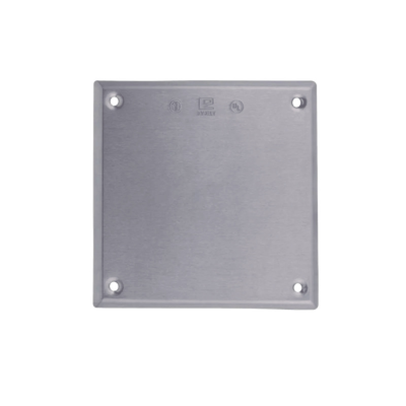 Tapa cuadrada ciega de aluminio para caja cuadrada image 2