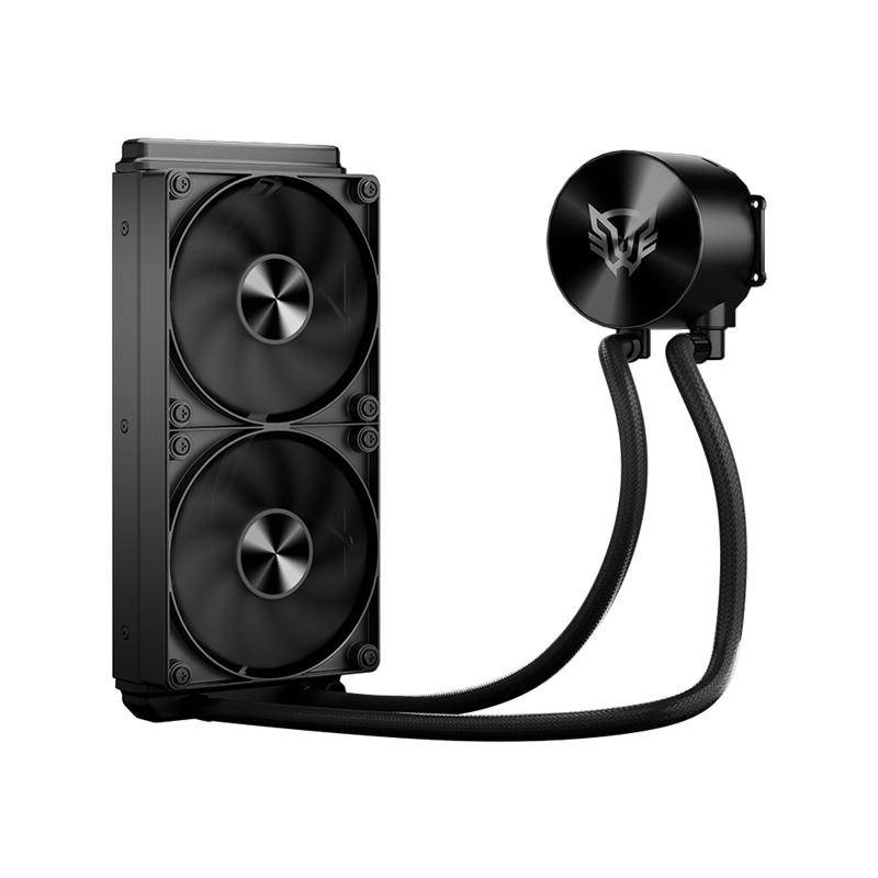 ENFRIAMIENTO LIQUIDO GAMER BALAM RUSH CRYO ALLBLACK 240 / 2 VENTILADORES / 120MM / RODAMIENTO CERAMICO / 67.5 CFM / 1800 RPM / NEGRO / BR-944090