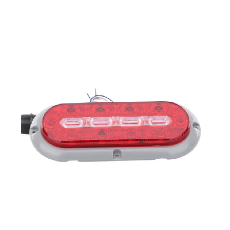 Plafón Ovalado de 75 Para Camiones de Transporte 18 LED Ultra Brillantes Color Rojo/Claro/Ambar image 2